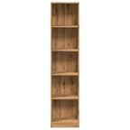Libreria Artigianale Rovere 40x24x176 cm Legno ingegnerizzato