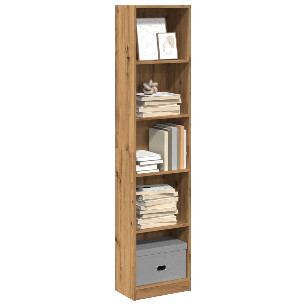 Libreria Artigianale Rovere 40x24x176 cm Legno ingegnerizzato