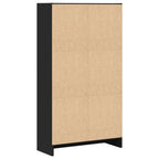 Libreria Nera 60x24x109 cm in Truciolato