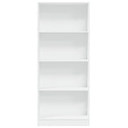 Libreria Bianca 60x24x143 cm in Legno Multistrato
