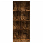 Libreria Rovere Fumo 60x24x143 cm in Legno Multistrato