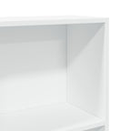 Libreria Bianca 60x24x176 cm in Legno Massello