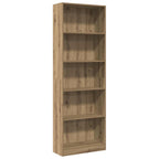Libreria Artigianale Rovere 60x24x176 cm Legno ingegnerizzato