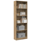 Libreria Artigianale Rovere 60x24x176 cm Legno ingegnerizzato