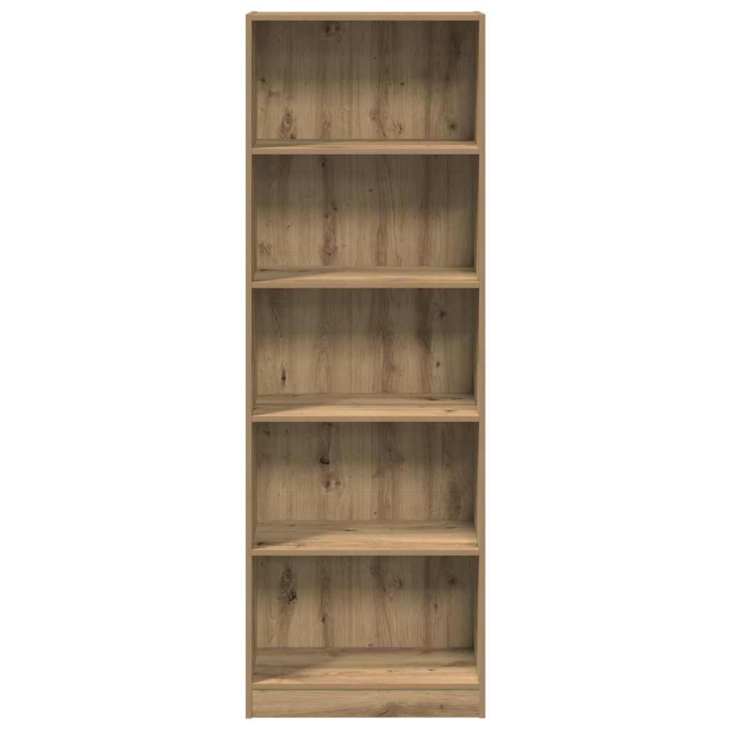 Libreria Artigianale Rovere 60x24x176 cm Legno ingegnerizzato