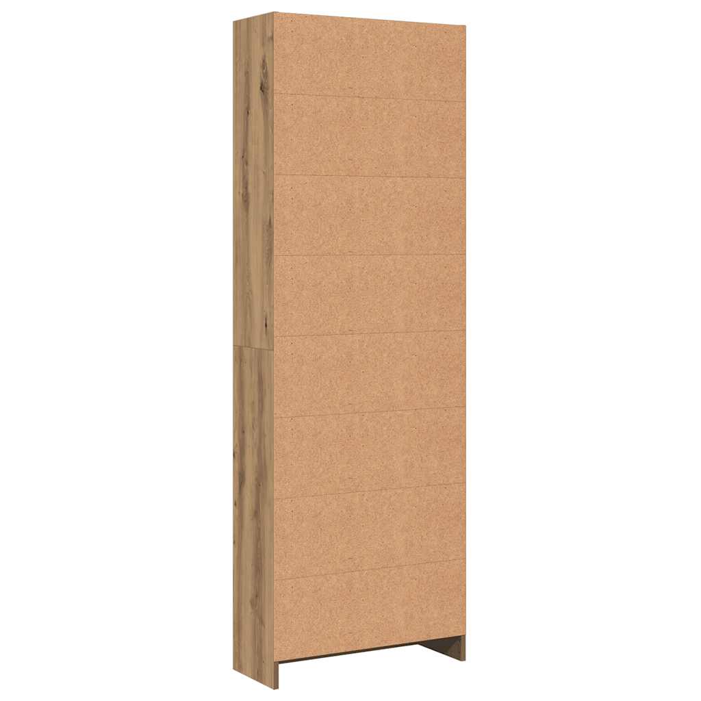 Libreria Artigianale Rovere 60x24x176 cm Legno ingegnerizzato