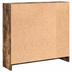 Libreria Rovere Fumo 80x24x76 cm in Legno Multistrato