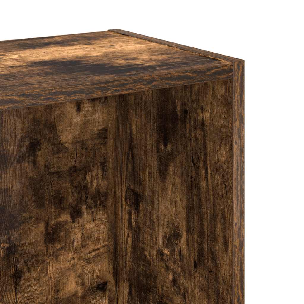 Libreria Rovere Fumo 80x24x76 cm in Legno Multistrato