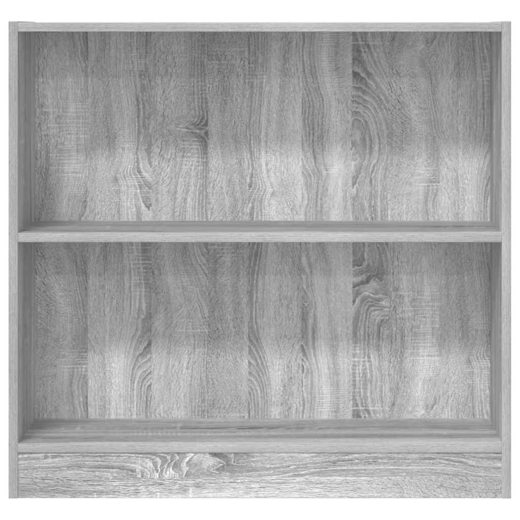 Libreria Grigio Sonoma 80x24x76 cm in Legno Multistrato
