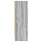 Libreria Grigio Sonoma 80x24x76 cm in Legno Multistrato
