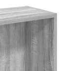 Libreria Grigio Sonoma 80x24x76 cm in Legno Multistrato