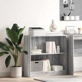 Libreria Grigio Sonoma 80x24x76 cm in Legno Multistrato