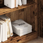 Libreria Legno Antico 80x24x76 cm in Legno Multistrato