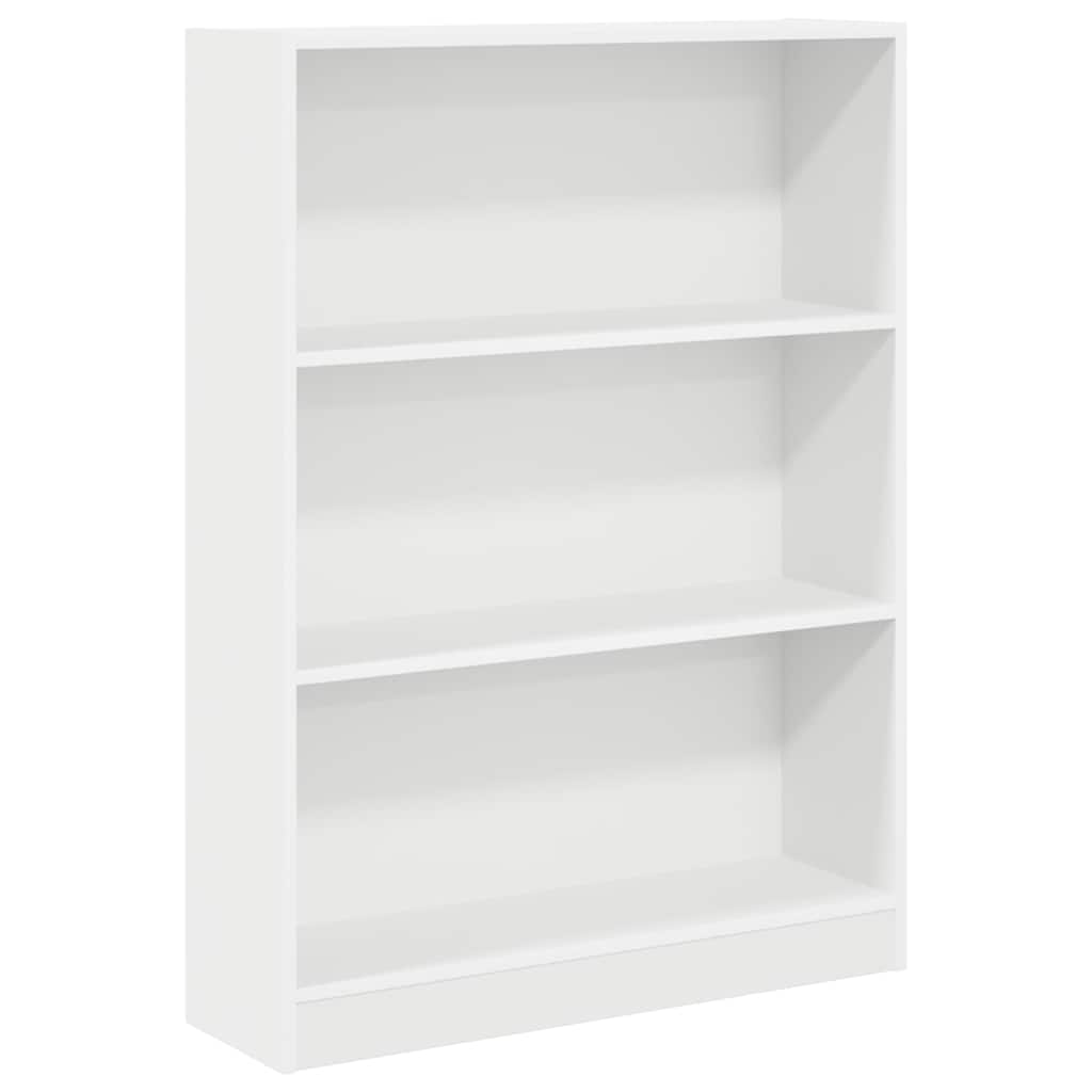 Libreria Bianca 80x24x109 cm in Legno Multistrato