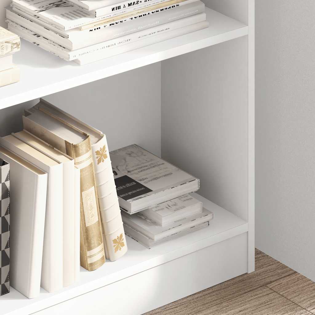 Libreria Bianca 80x24x109 cm in Legno Multistrato