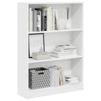 Libreria Bianca 80x24x109 cm in Legno Multistrato