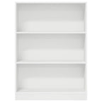Libreria Bianca 80x24x109 cm in Legno Multistrato