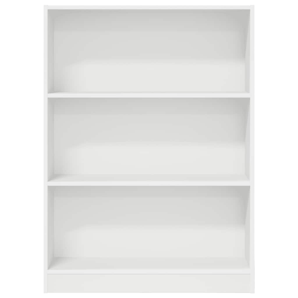 Libreria Bianca 80x24x109 cm in Legno Multistrato