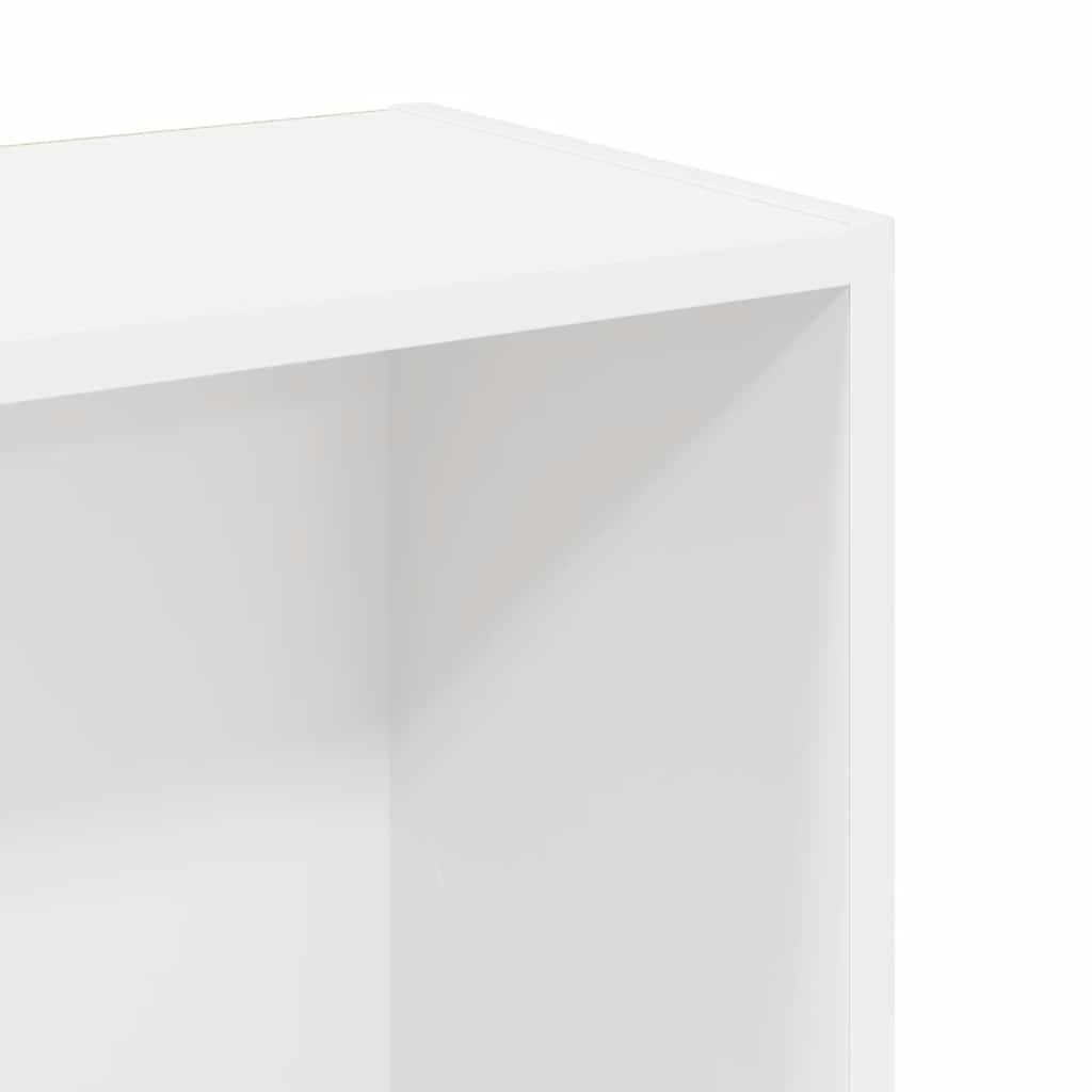 Libreria Bianca 80x24x109 cm in Legno Multistrato