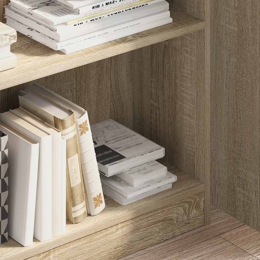 Libreria Rovere Sonoma 80x24x109 cm in Legno Multistrato