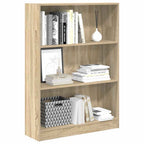 Libreria Rovere Sonoma 80x24x109 cm in Legno Multistrato