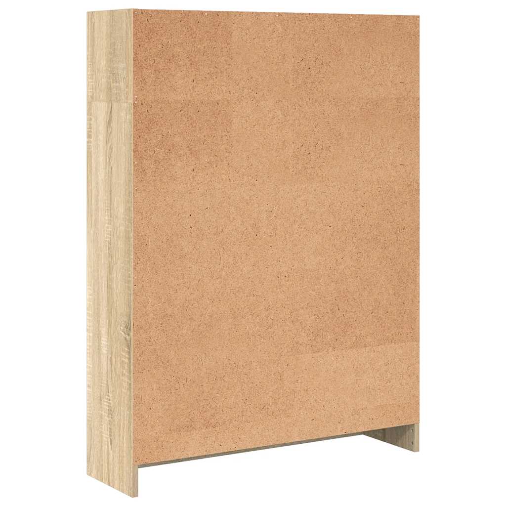 Libreria Rovere Sonoma 80x24x109 cm in Legno Multistrato
