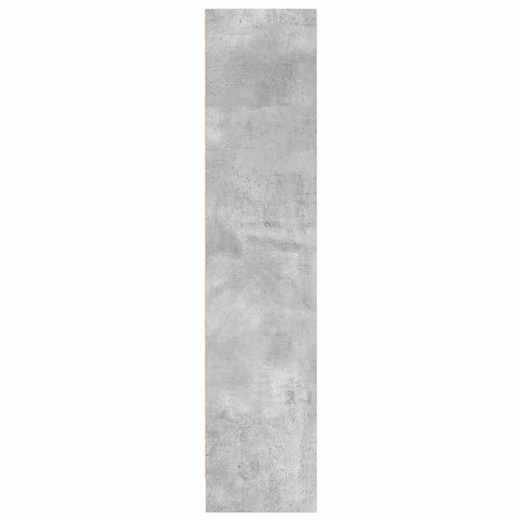 Libreria Grigio Cemento 80x24x109 cm in Legno Multistrato