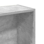 Libreria Grigio Cemento 80x24x109 cm in Legno Multistrato
