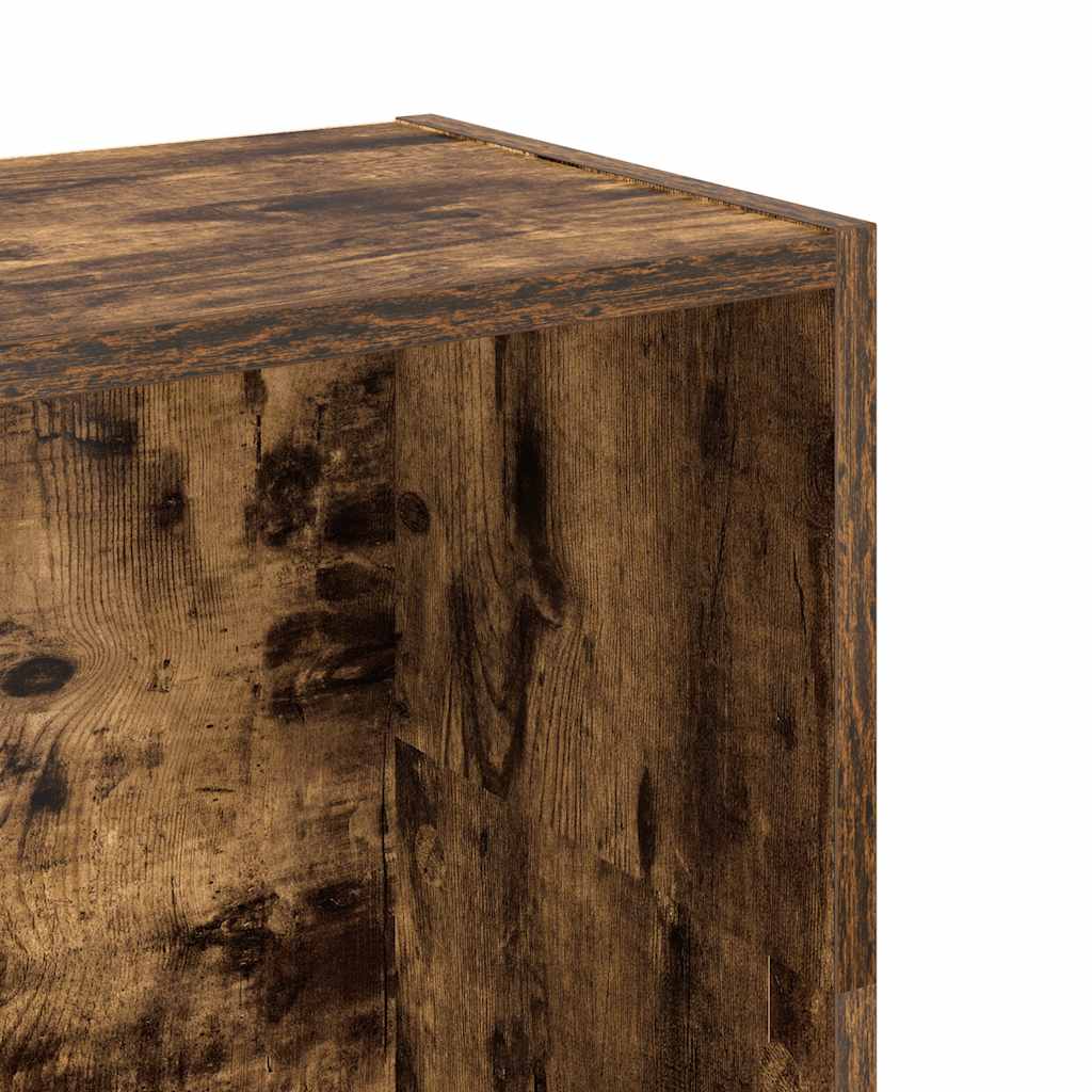 Libreria Rovere Fumo 80x24x109 cm in Legno Multistrato