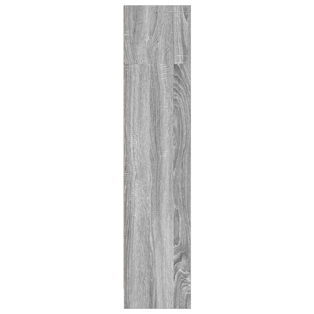 Libreria Grigio Sonoma 80x24x109 cm in Legno Multistrato