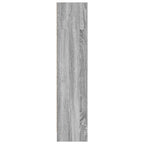 Libreria Grigio Sonoma 80x24x109 cm in Legno Multistrato