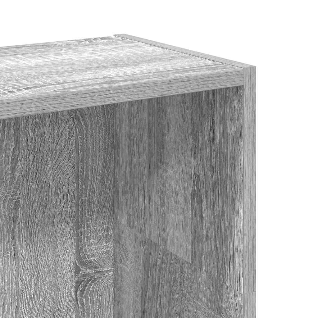 Libreria Grigio Sonoma 80x24x109 cm in Legno Multistrato