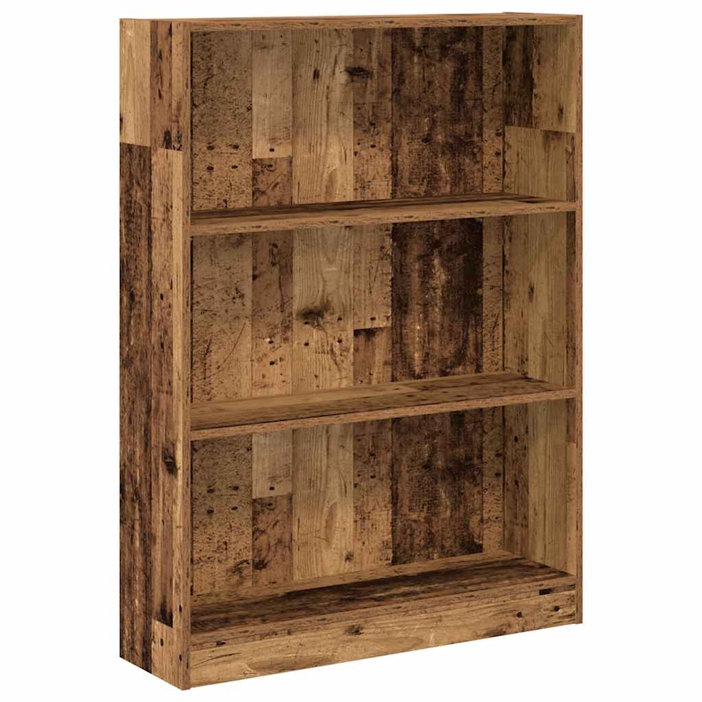 Libreria Legno Antico 80x24x109 cm in Legno Multistrato