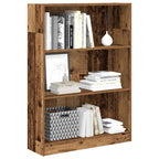 Libreria Legno Antico 80x24x109 cm in Legno Multistrato