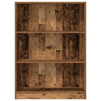 Libreria Legno Antico 80x24x109 cm in Legno Multistrato