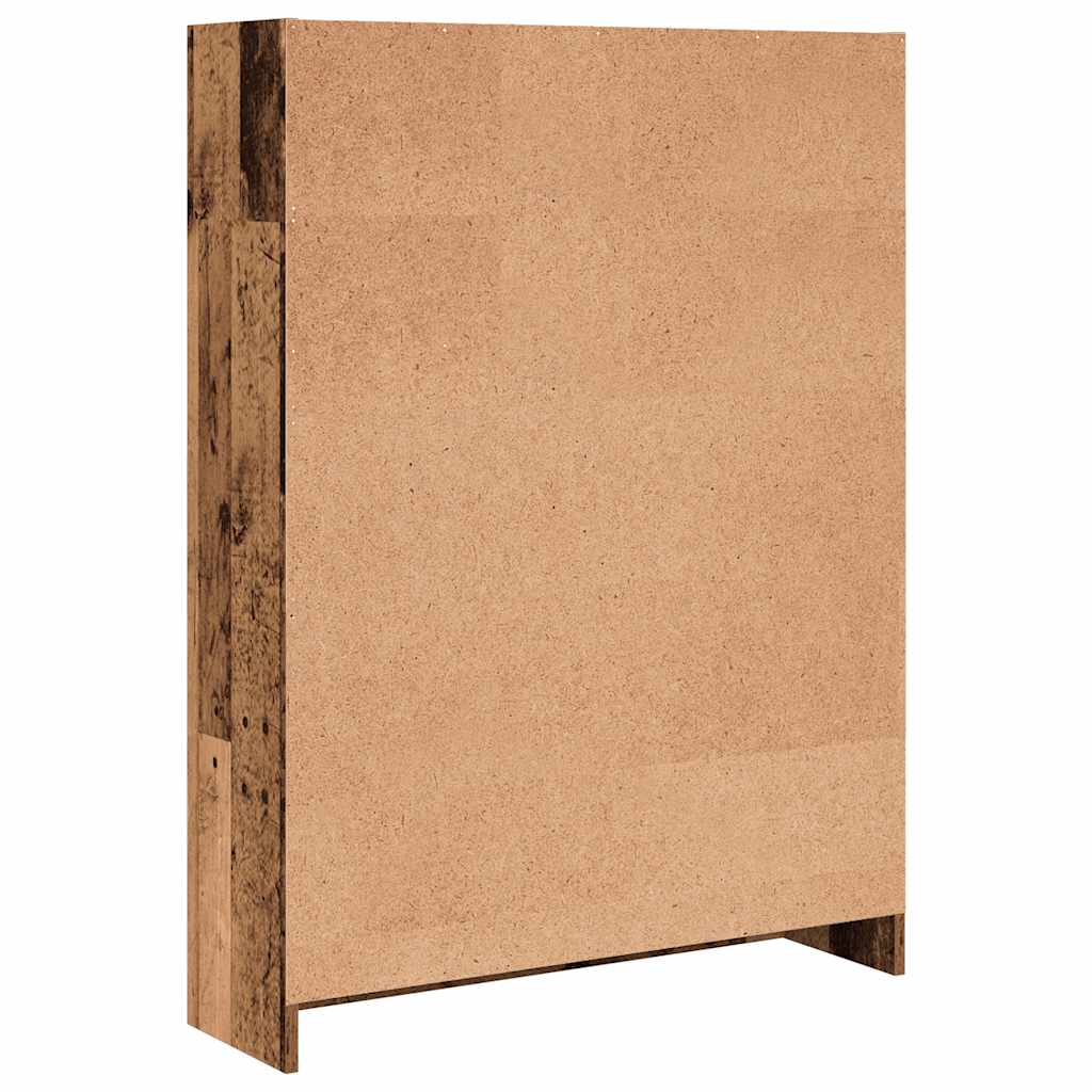 Libreria Legno Antico 80x24x109 cm in Legno Multistrato