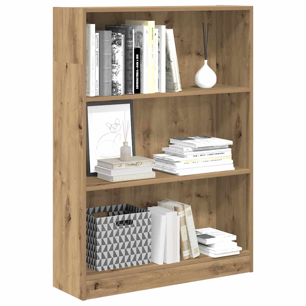 Libreria Rovere Artigianale 80x24x109 cm in Legno Multistrato