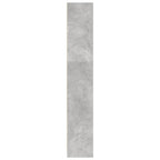Libreria Grigio Cemento 80x24x143 cm in Legno Multistrato
