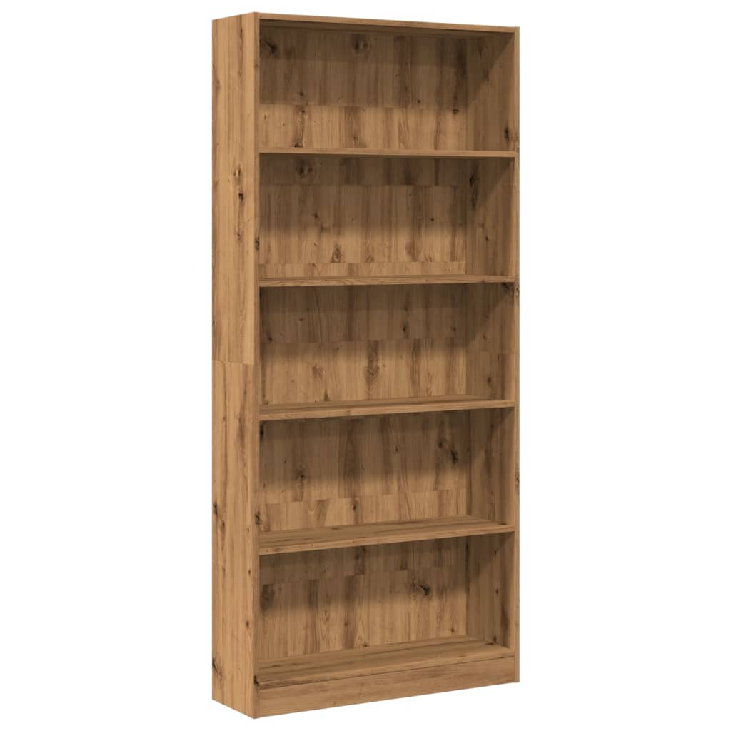 Libreria Rovere Artigianale 80x24x176 cm in Legno Multistrato
