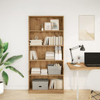 Libreria Rovere Artigianale 80x24x176 cm in Legno Multistrato