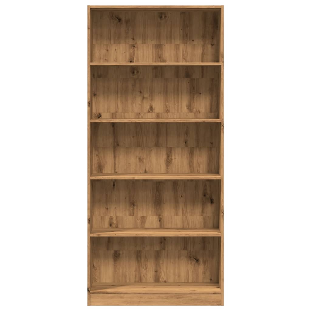 Libreria Rovere Artigianale 80x24x176 cm in Legno Multistrato