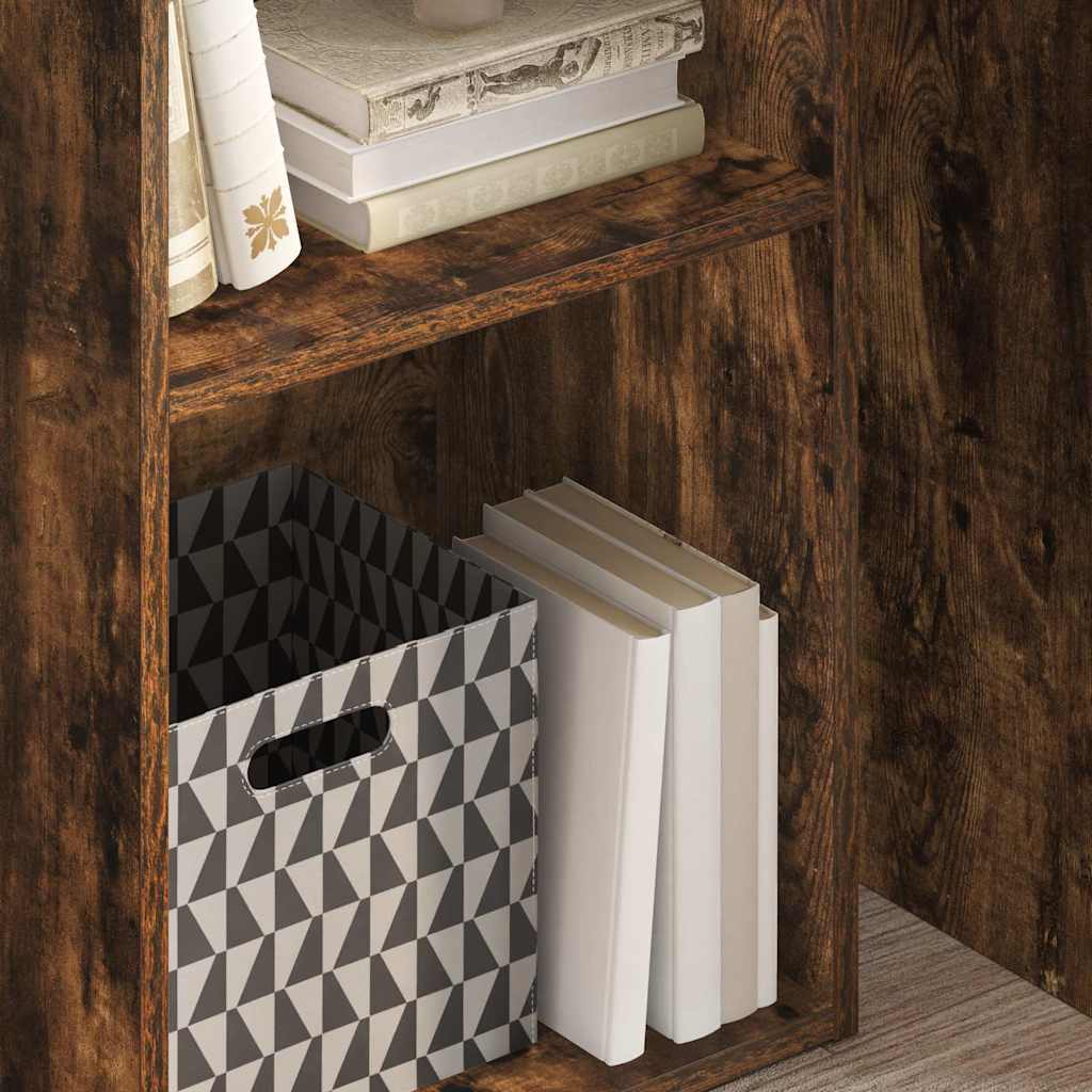 Libreria Rovere Fumo 40x30x77 cm in Legno Multistrato