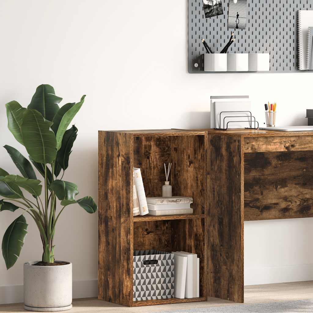 Libreria Rovere Fumo 40x30x77 cm in Legno Multistrato