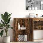 Libreria Rovere Fumo 40x30x77 cm in Legno Multistrato