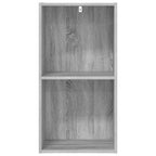 Libreria Grigio Sonoma 40x30x77 cm in Legno Multistrato