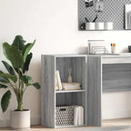 Libreria Grigio Sonoma 40x30x77 cm in Legno Multistrato