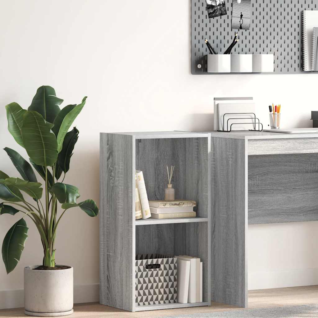 Libreria Grigio Sonoma 40x30x77 cm in Legno Multistrato