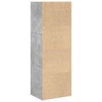 Libreria Grigio Cemento 40x30x114 cm in Legno Multistrato