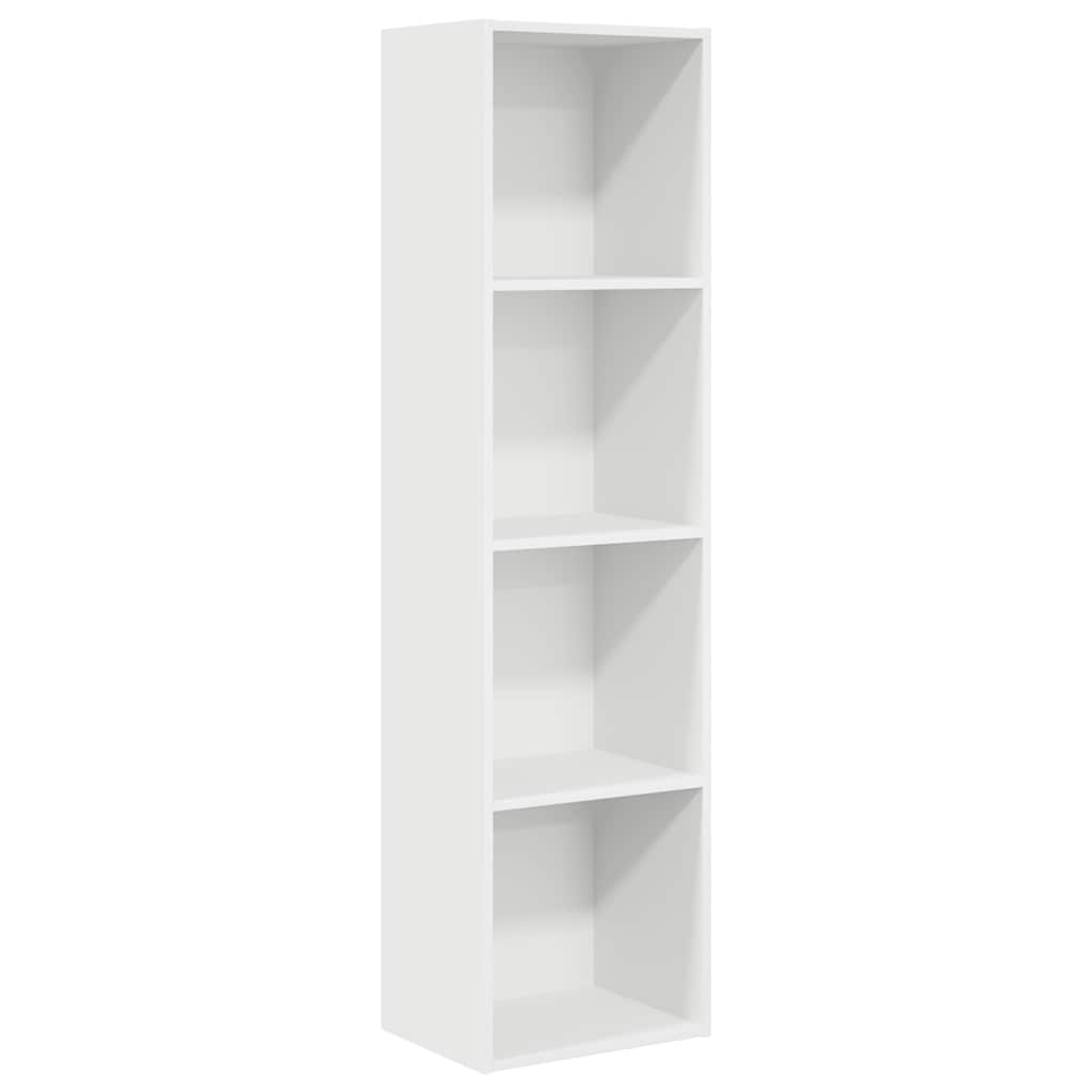 Libreria Bianca 40x30x152 cm in Legno Multistrato