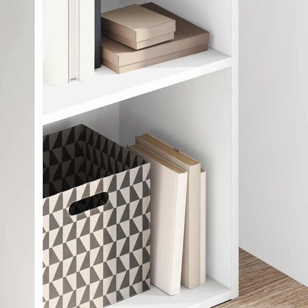 Libreria Bianca 40x30x152 cm in Legno Multistrato